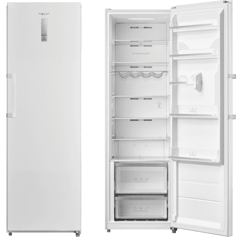 Frigorífico Vertical Nevir NVR-5625NVSD de 1 Puerta 362L – 185 cm, Total No Frost, Clase E - imagen 1