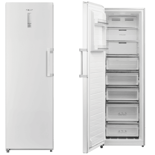 Congelador Vertica de 1 puerta Nevir NVR-5620CVSD 272L – 185 cm, Total No Frost, Blanco, Clase E (Sistema Dual) - imagen 1